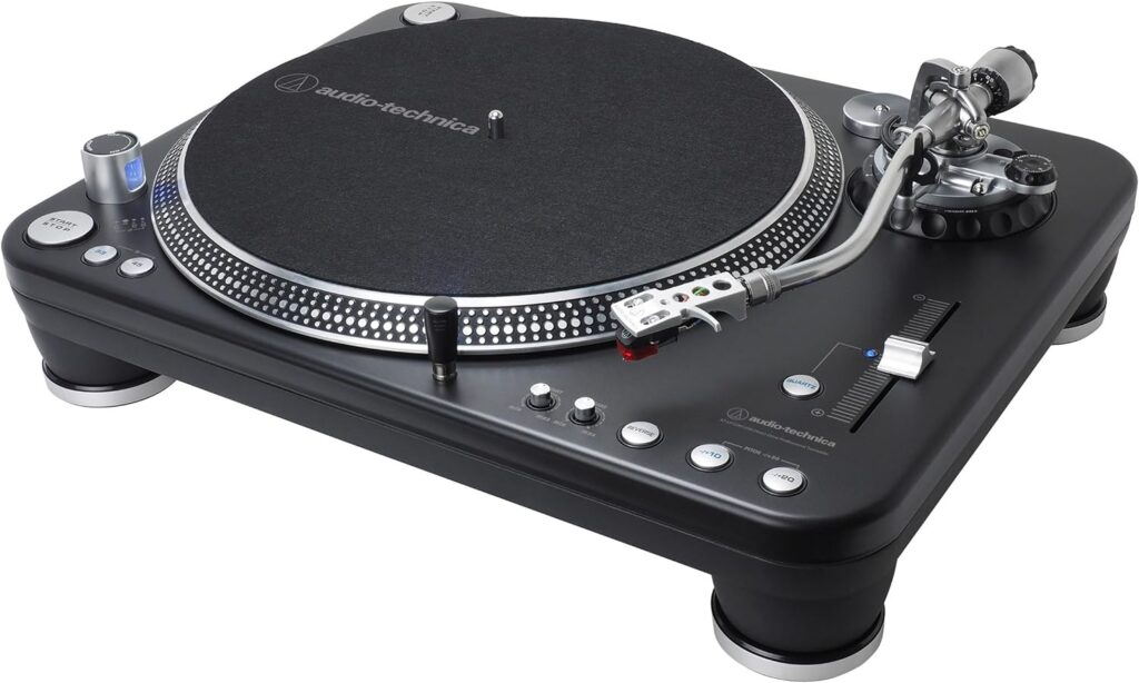 Audio-Technica ATLP1240USBXP Direct-Drive Professional DJ Turntable (USB  Analog), Black, Selectable 33 -1/3, 45, and 78 RPM Speeds, High-torque, Multipole Motor, Convert Vinyl to Digital