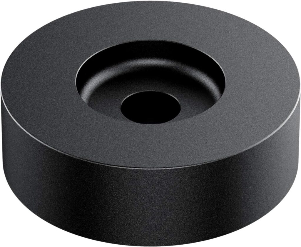 DIGITNOW 45 RPM Adapter, for 7 Inch Vinyl Record Players and Technics Turntables, Solid Aluminum Dome 45 Adapter (Black