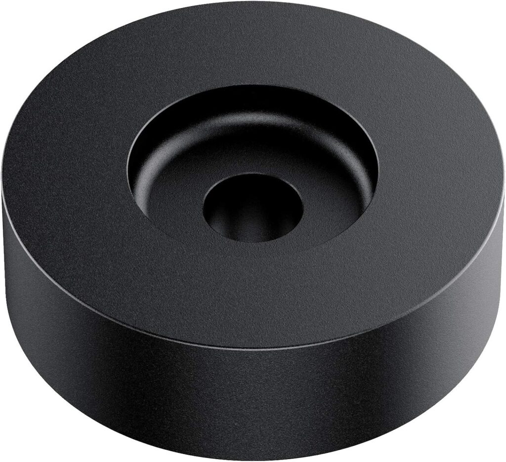 DIGITNOW 45 RPM Adapter, for 7 Inch Vinyl Record Players and Technics Turntables, Solid Aluminum Dome 45 Adapter (Black