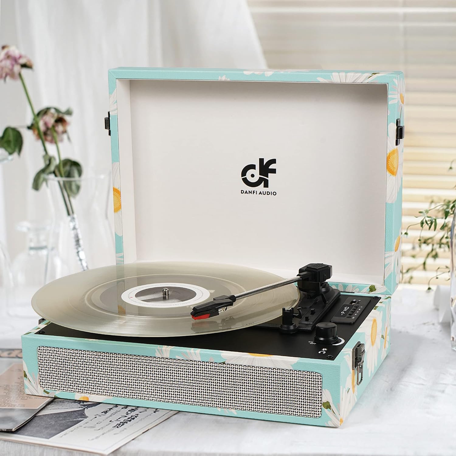 Vinyl Record Player Bluetooth with Built-in Speakers Review