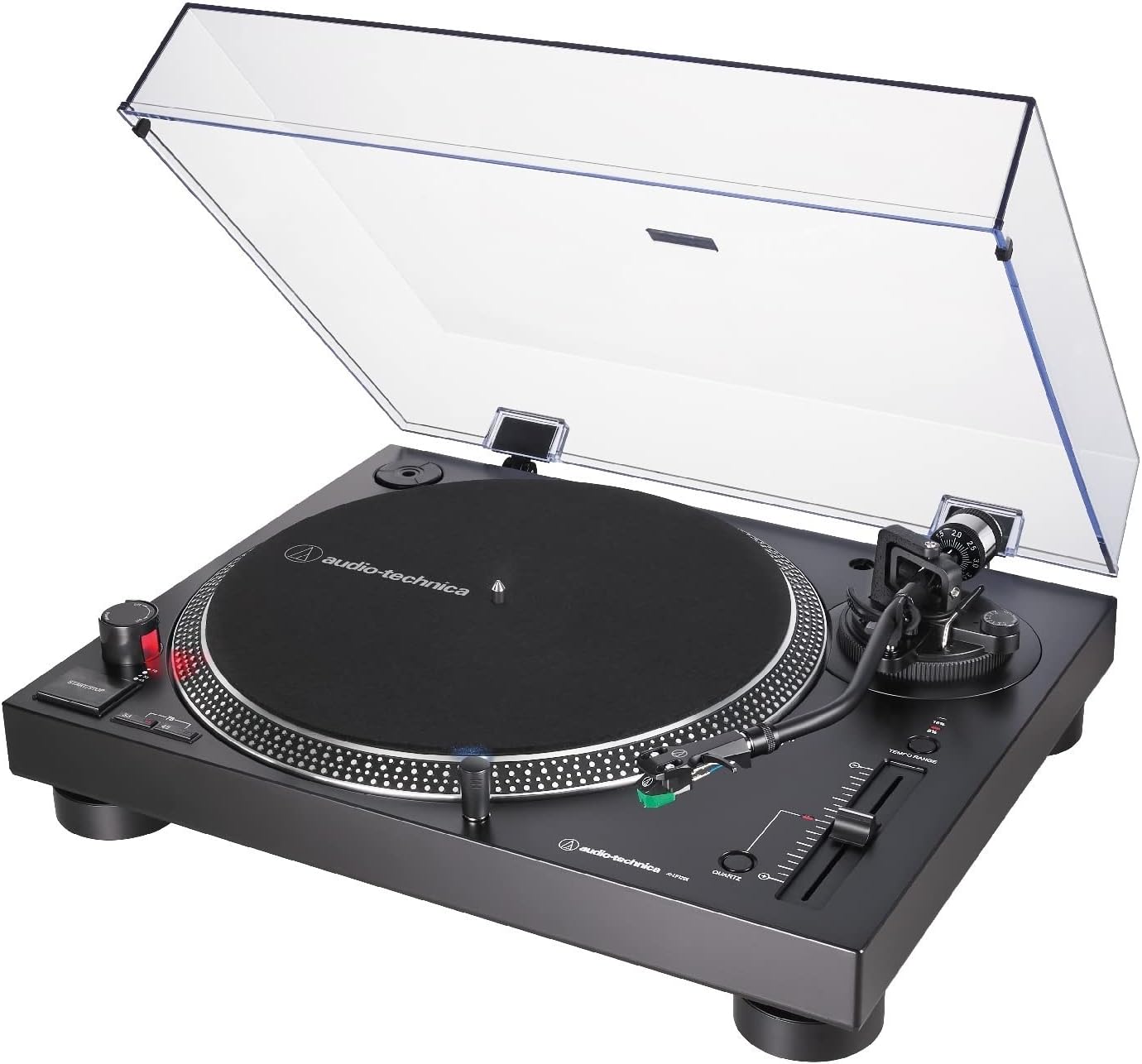 Audio-Technica AT-LP120XUSB-BK Direct-Drive Turntable (Analog  USB), Fully Manual, Hi-Fi, 3 Speed, Convert Vinyl to Digital, Anti-Skate and Variable Pitch Control Black