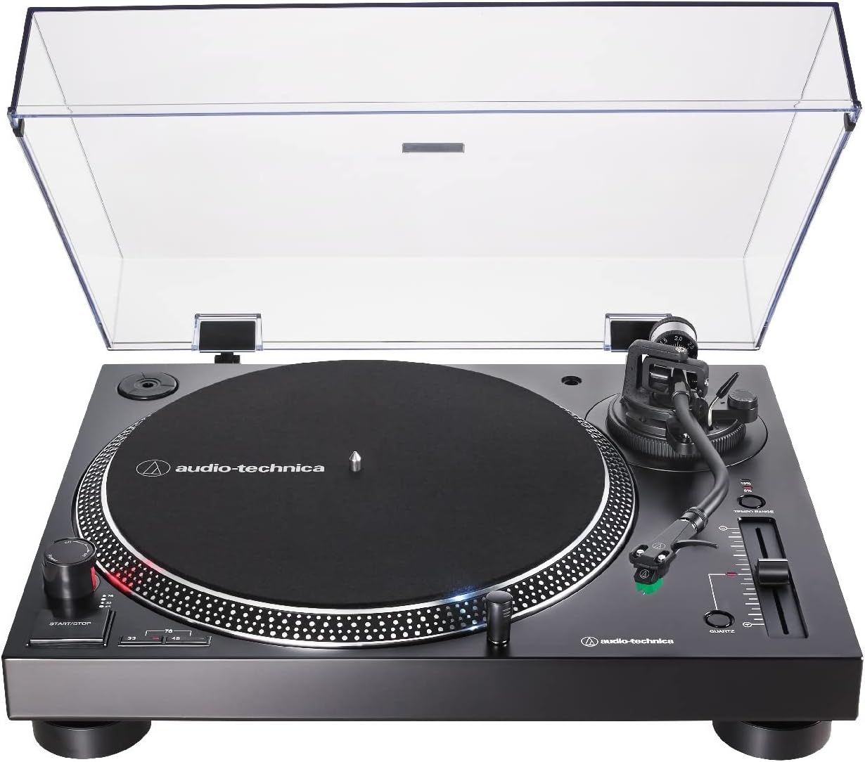 Audio-Technica AT-LP120XUSB-BK Direct-Drive Turntable (Analog  USB), Fully Manual, Hi-Fi, 3 Speed, Convert Vinyl to Digital, Anti-Skate and Variable Pitch Control Black